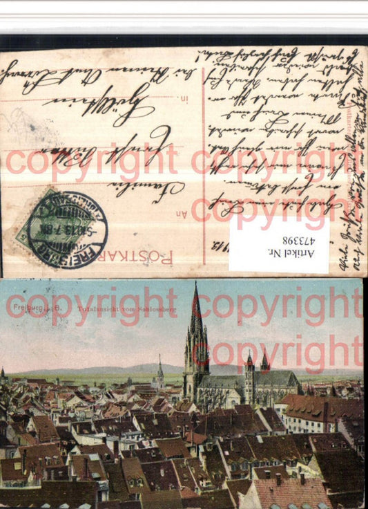 473398, Freiburg im Breisgau, view from the Schlossberg