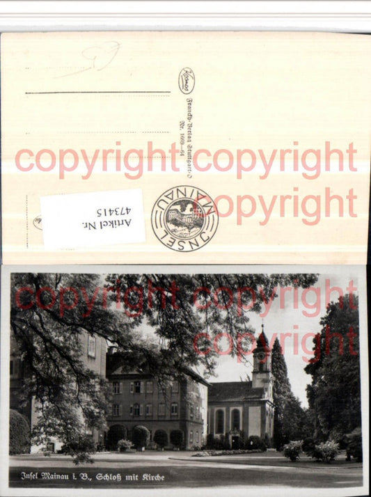 473415, Mainau Island in Lake Constance, castle with church