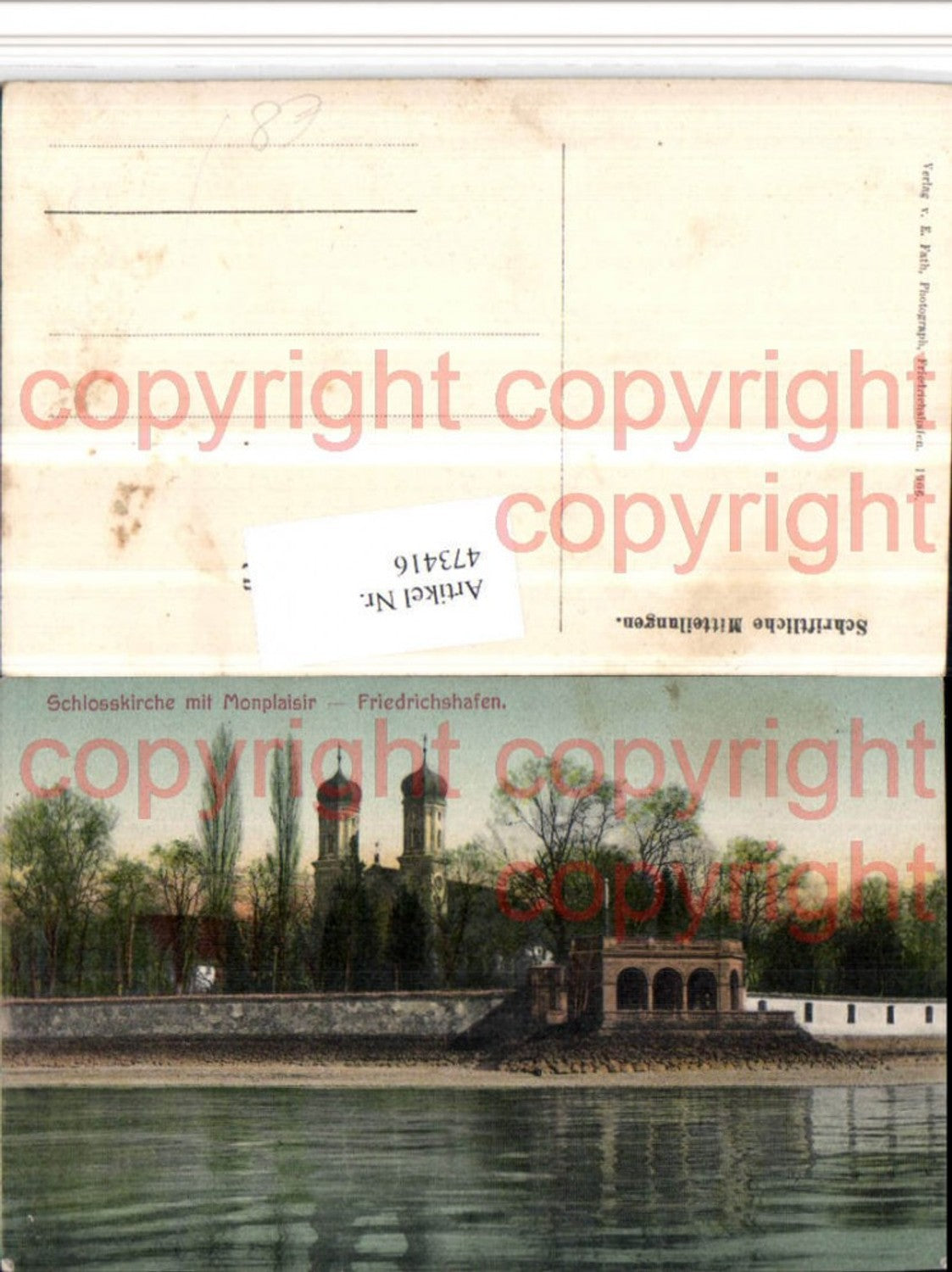 473416,Friedrichshafen Schlosskirche m. Monplaisir