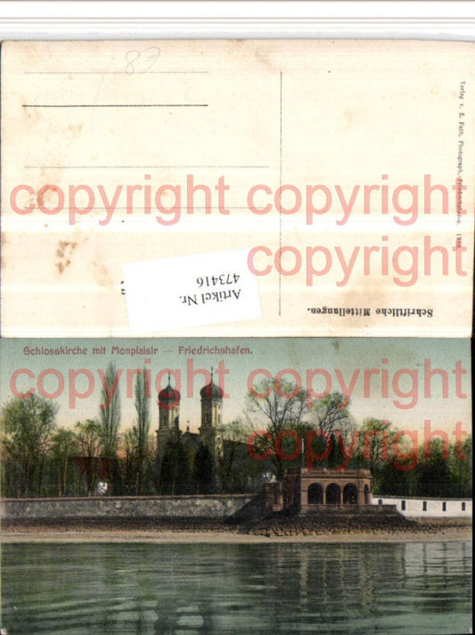 473416, Friedrichshafen Castle Church with Monplaisir