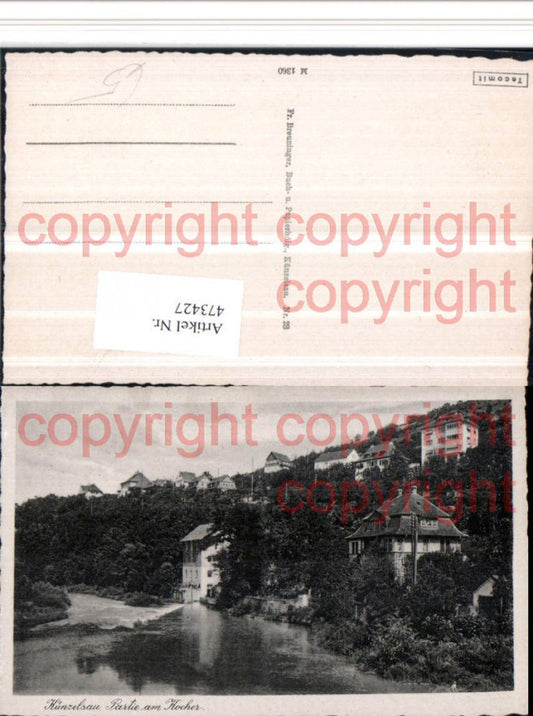 473427,Künzelsau Partie am Kocher Fluss