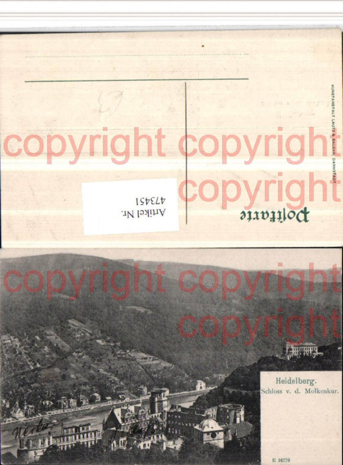 473451,Heidelberg Schloss von d. Molkenkur