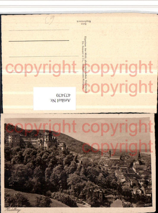 473470,Heidelberg Partial view with castle