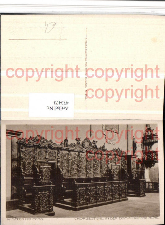 473473, Wimpfen am Berg Dominican Church Choir Stalls