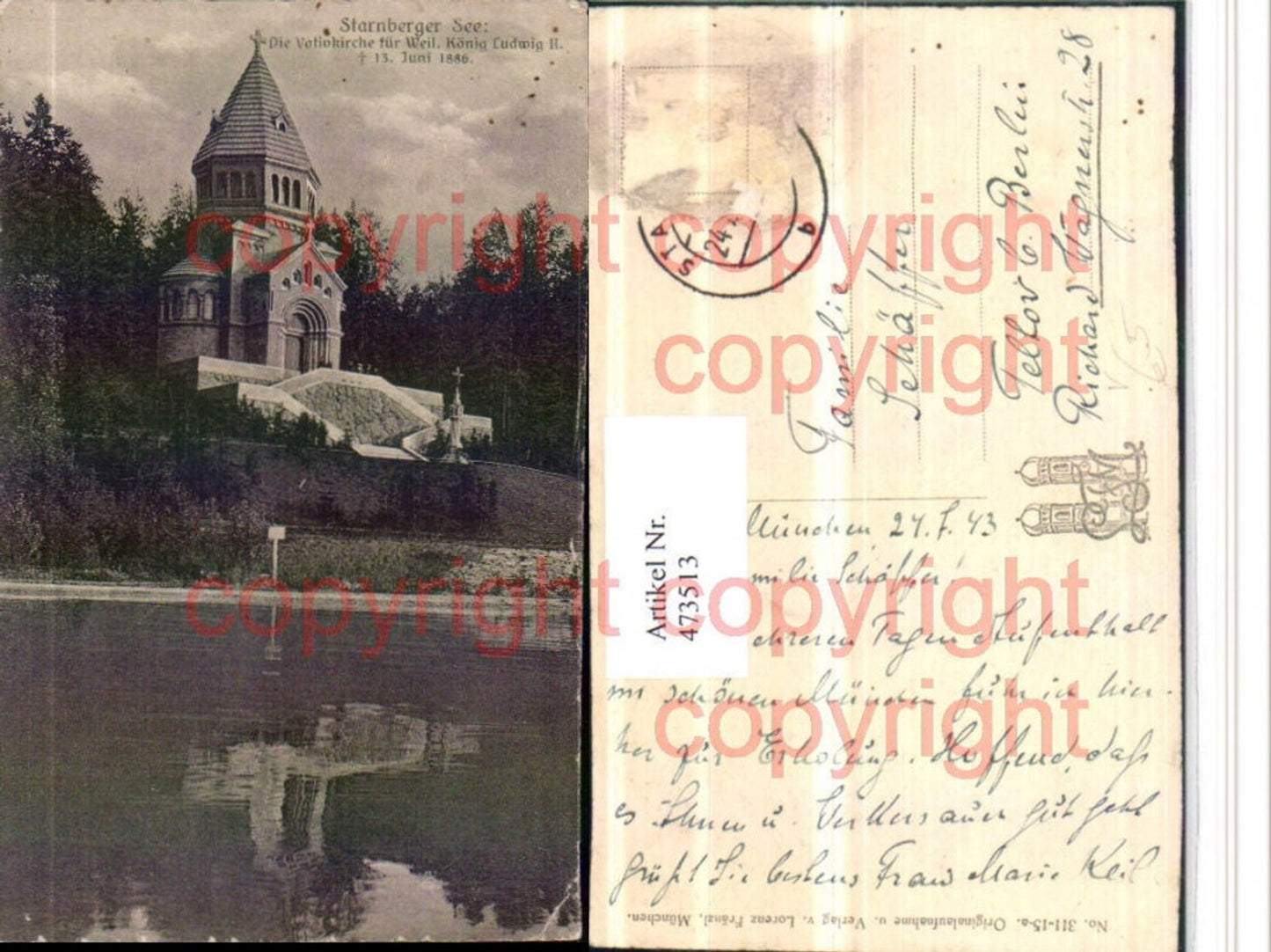 473513,Starnberger See Votivkirche für König Ludwig II pub Lorenz Fränzl 311-15a