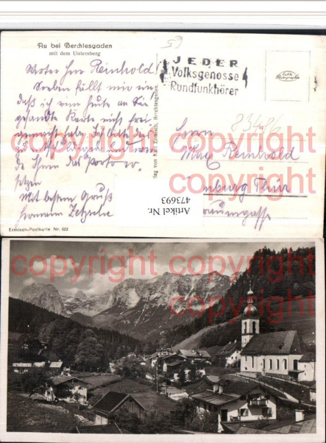 473693,Au b. Berchtesgaden Totale m. Untersberg Bergkulisse