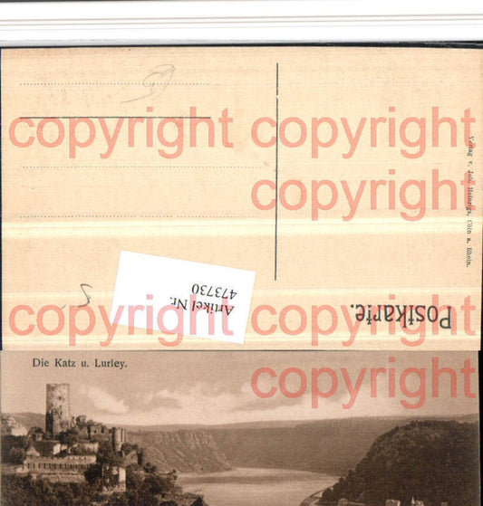 473730,Burg Katz u. Loreley b. St. Goarshausen am Rhein