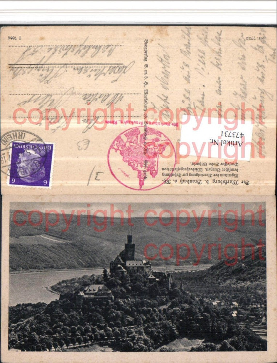 473731,Marksburg Burg b. Braubach am Rhein