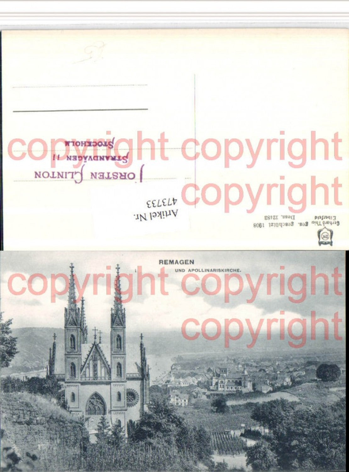 473733,Remagen Teilansicht m. Apollinariskirche Kirche