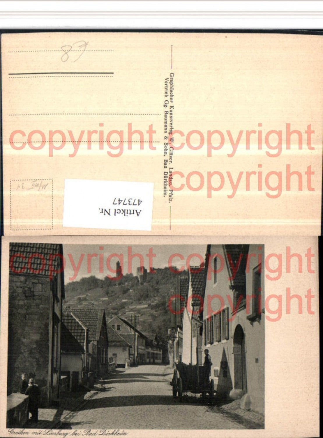 473747,Grethen m. Limburg b. Bad Dürkheim Straßenansicht