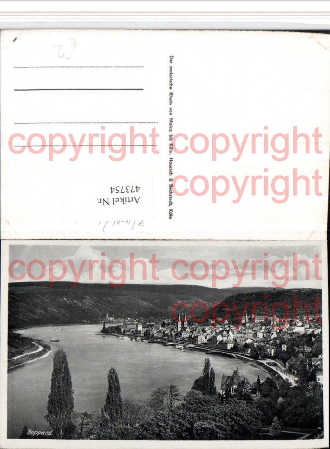 473754,Boppard am Rhein Totale Fluss
