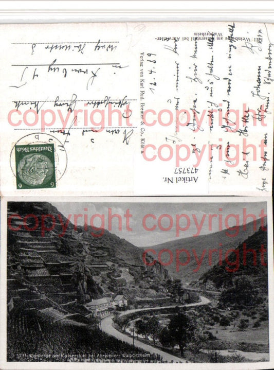 473757,Weinberge am Kaiserstuhl b. Ahrweiler Walporzheim