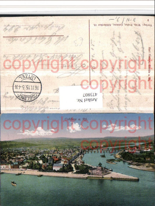 473807,Coblenz Koblenz am Rhein Totale Deutsches Eck