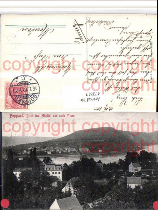 473813,Boppard am Rhein Blick ins Mühltal u. Nach Filsen