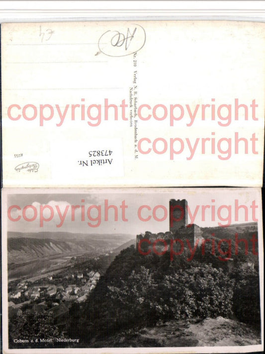 473825,Cobern Kobern an d. Mosel Niederburg Ruine