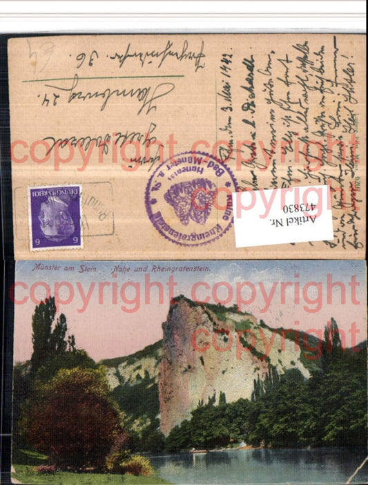 473830,Münster am Stein Nahe u. Rheingrafenstein Felsen