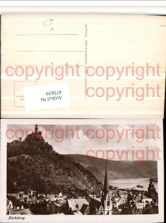 473839,Markburg b. Braubach am Rhein Teilansicht
