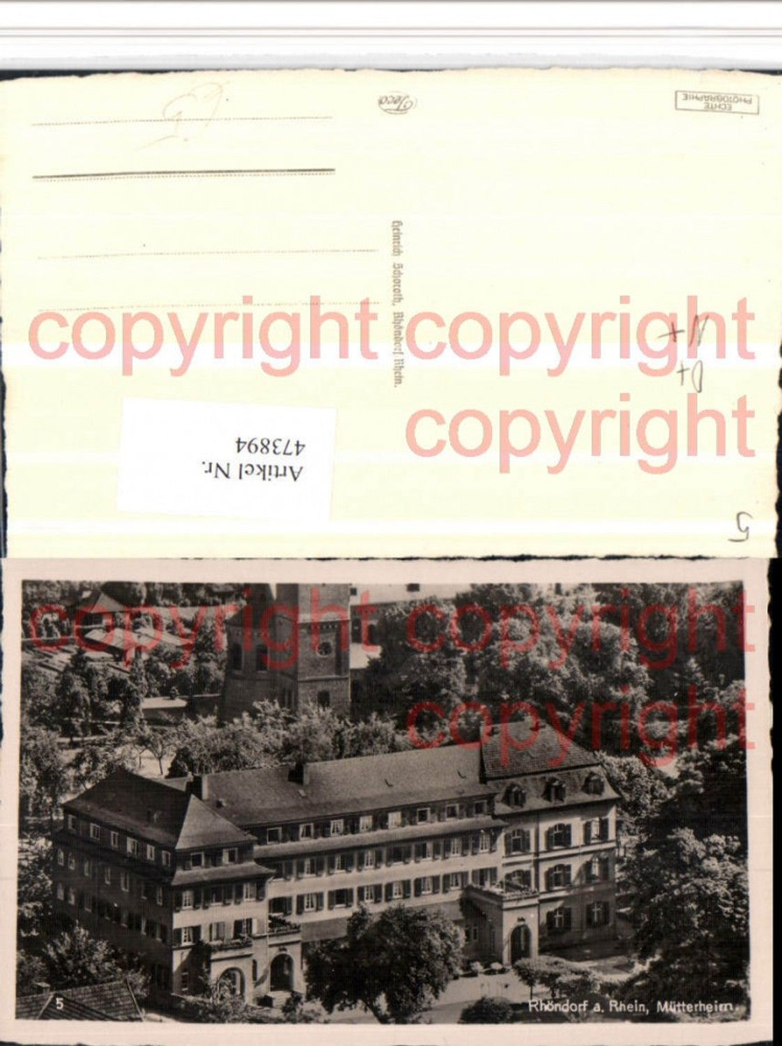 473894,Rhöndorf am Rhein Mütterheim Gebäude