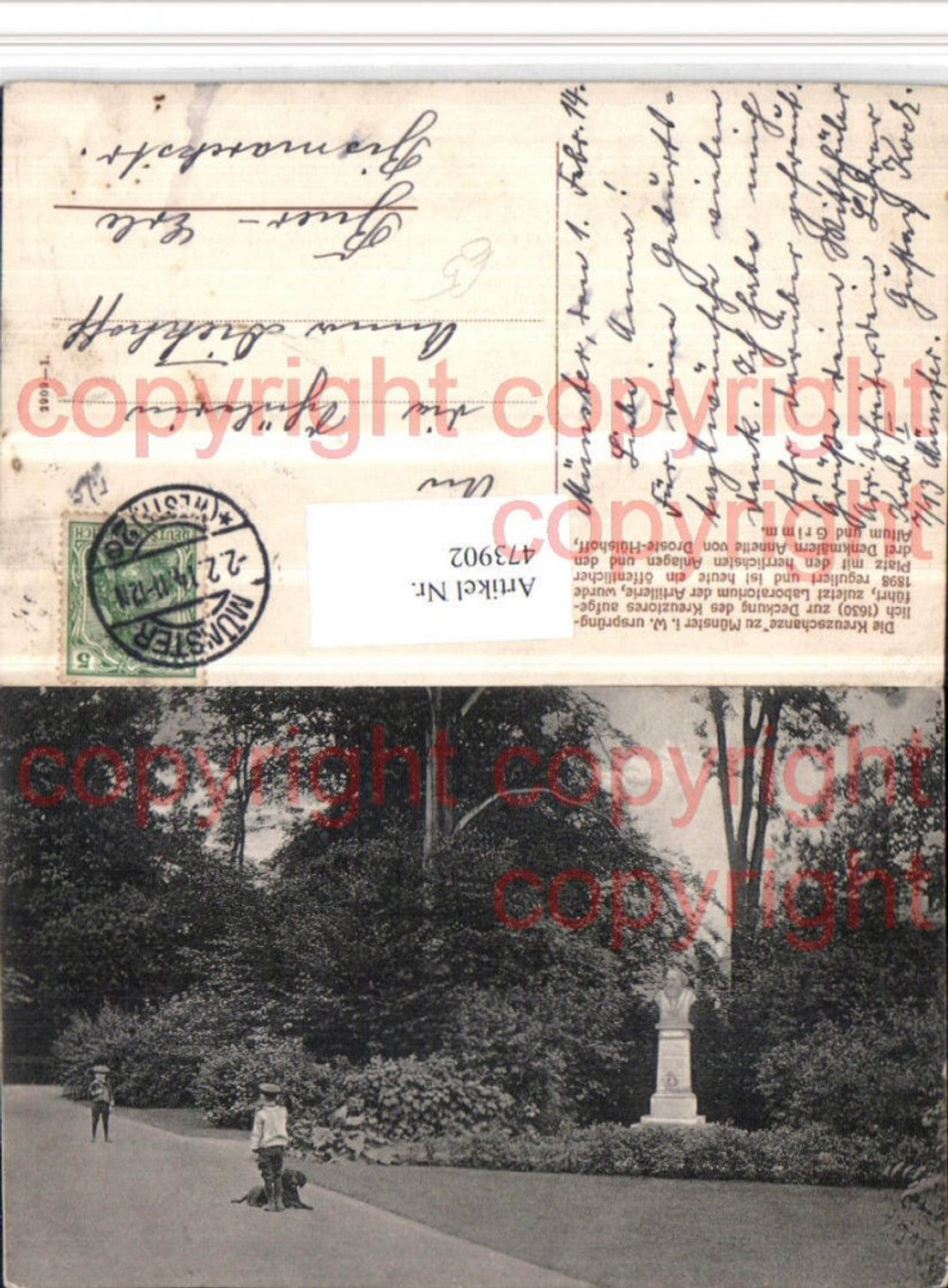 473902,Münster Kreuzschanze Büste