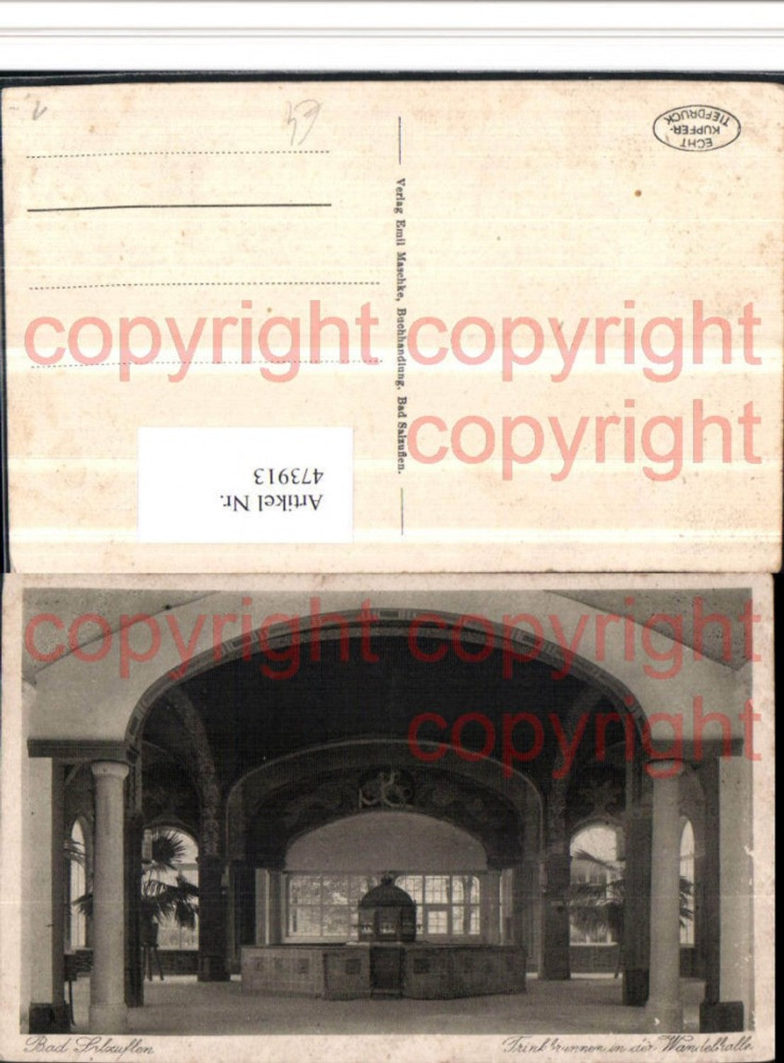 473913,Bad Salzuflen Trinkbrunnen in d. Wandelhalle