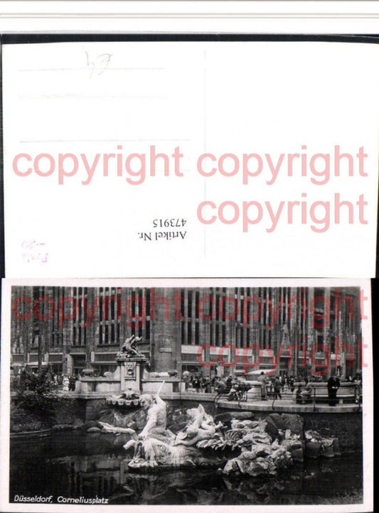 473915,Düsseldorf Corneliusplatz Brunnen