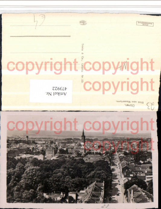 473922,Düren Totale vom Wasserturm