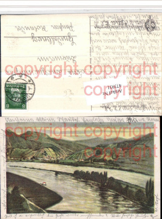 473931,Künstler AK Siebengebirge am Rhein b. Königswinter