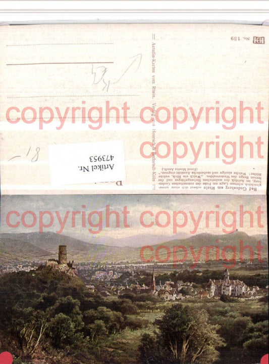 473953,Künstler AK N. Astudin Bonn Bad Godesberg am Rhein Totale