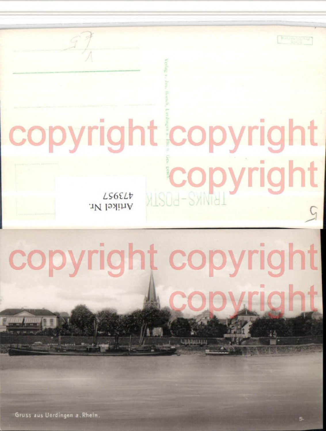 473957,Gruß aus Krefeld Uerdingen am Rhein Teilansicht pub Trinks & Co 5