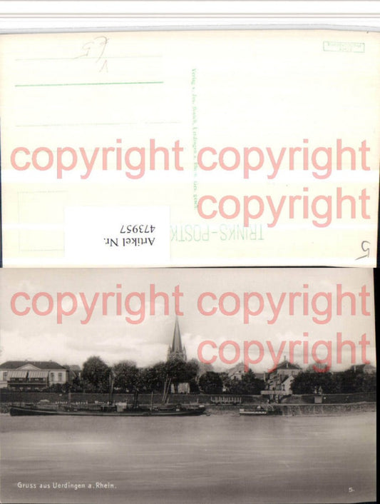 473957,Gruß aus Krefeld Uerdingen am Rhein Teilansicht pub Trinks & Co 5