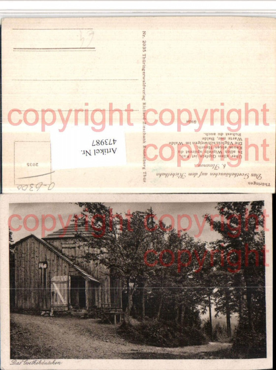 473987, Goethe House on the Kickelhahn near Ilmenau