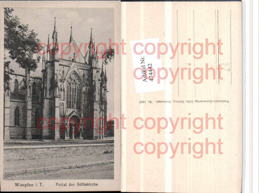 474442, Wimpfen im Tal Portal of the Collegiate Church