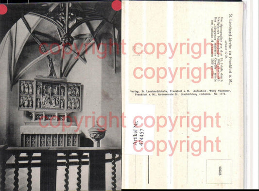 474457,Frankfurt am Main St. Leonhardskirche Kreuzigungsaltar Altar