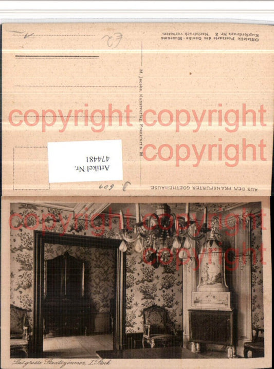 474481,Frankfurt am Main Goethehaus Staatszimmer