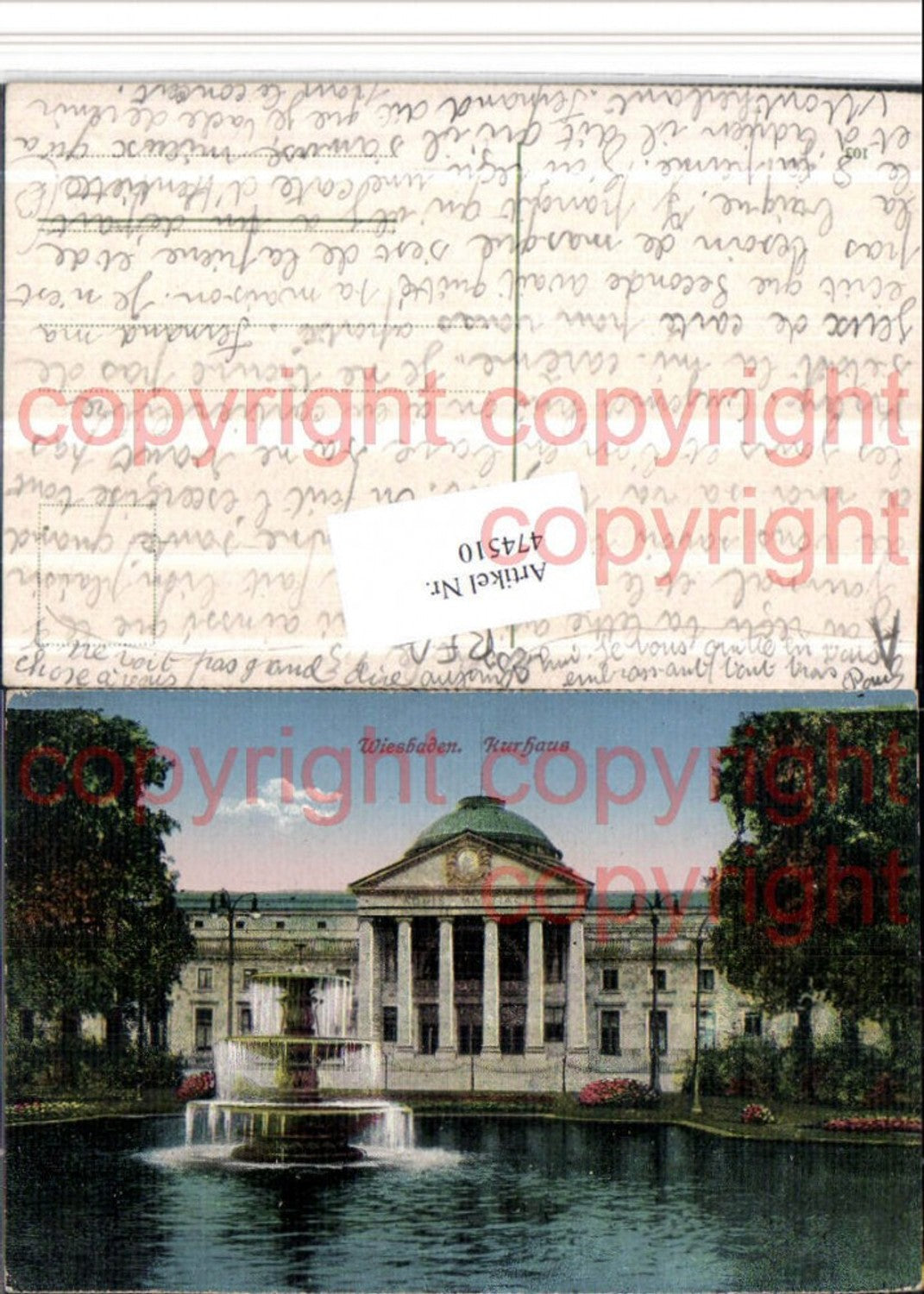 474510,Wiesbaden Kurhaus Brunnen