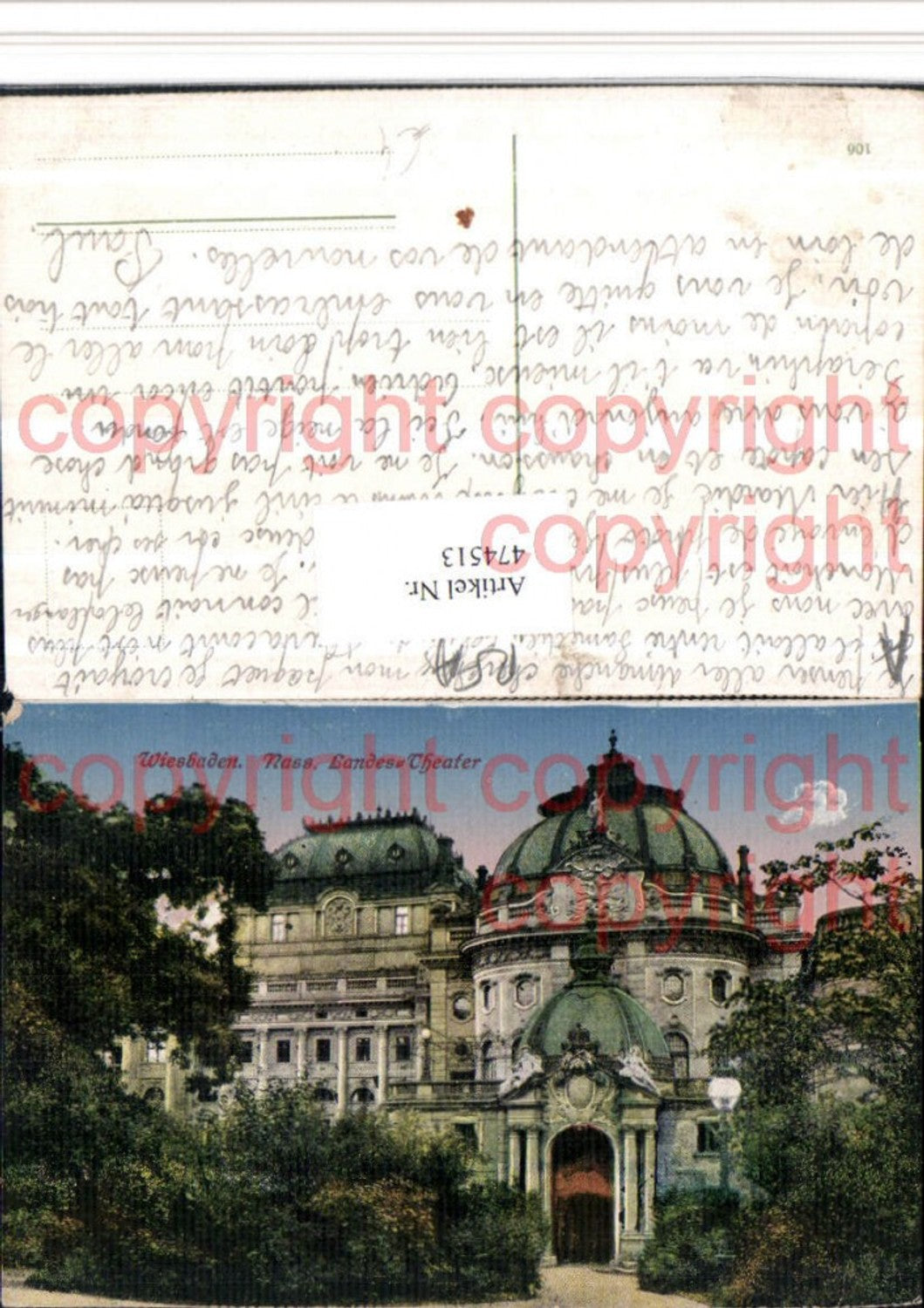 474513,Wiesbaden Landes-Theater Gebäude