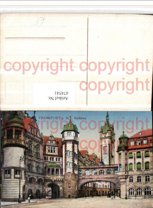 474541,Frankfurt am Main Rathaus Straßenansicht