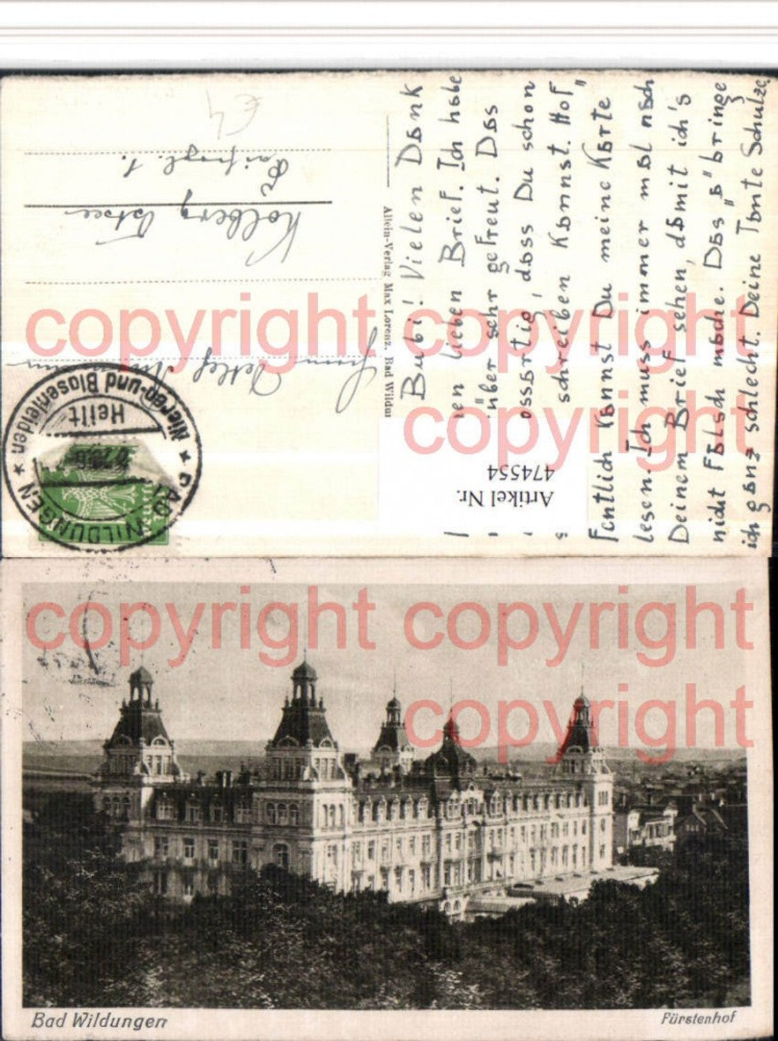 Alte Ansichtskarte – Old Postcard