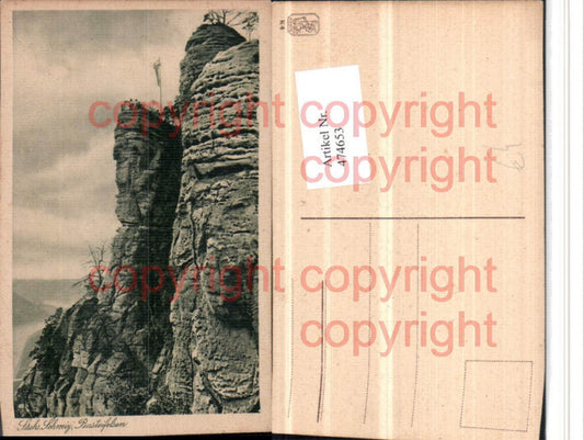 474653,Sächsische Schweiz Basteifelsen Felsen b. Rathen