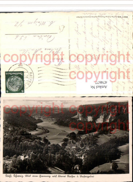 474677,Sächsische Schweiz Blick vom Gamrig b. Rathen