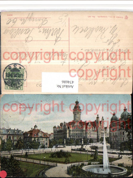 474686,Leipzig Rathaus Brunnen pub Trinks & Co 447