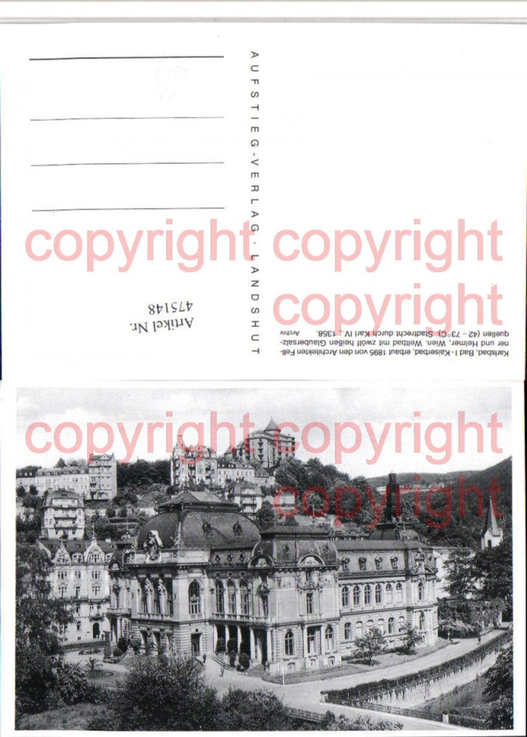 Alte Ansichtskarte – Old Postcard