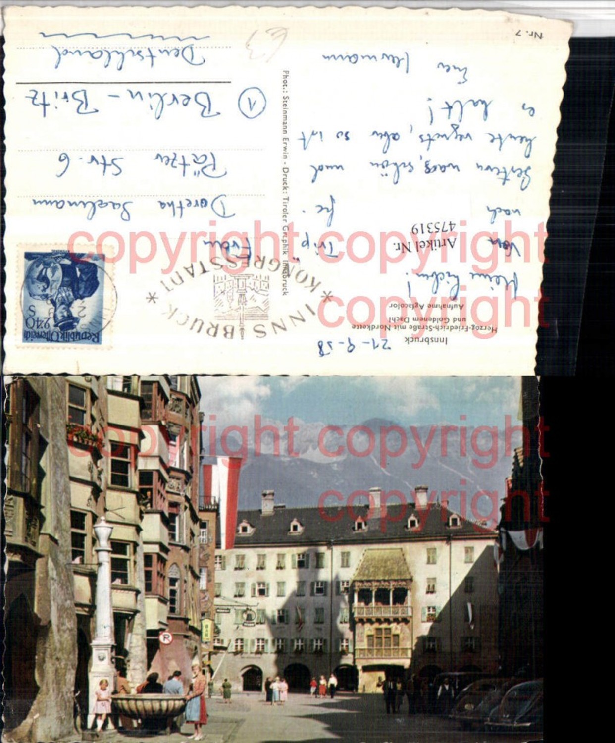 Alte Ansichtskarte – Old Postcard