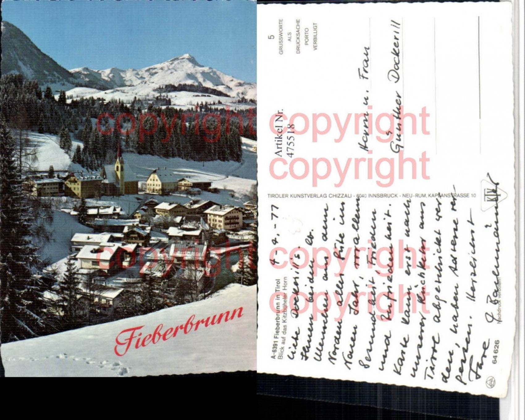 Alte Ansichtskarte – Old Postcard