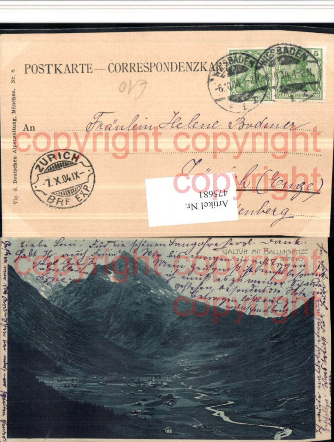 Alte Ansichtskarte – Old Postcard