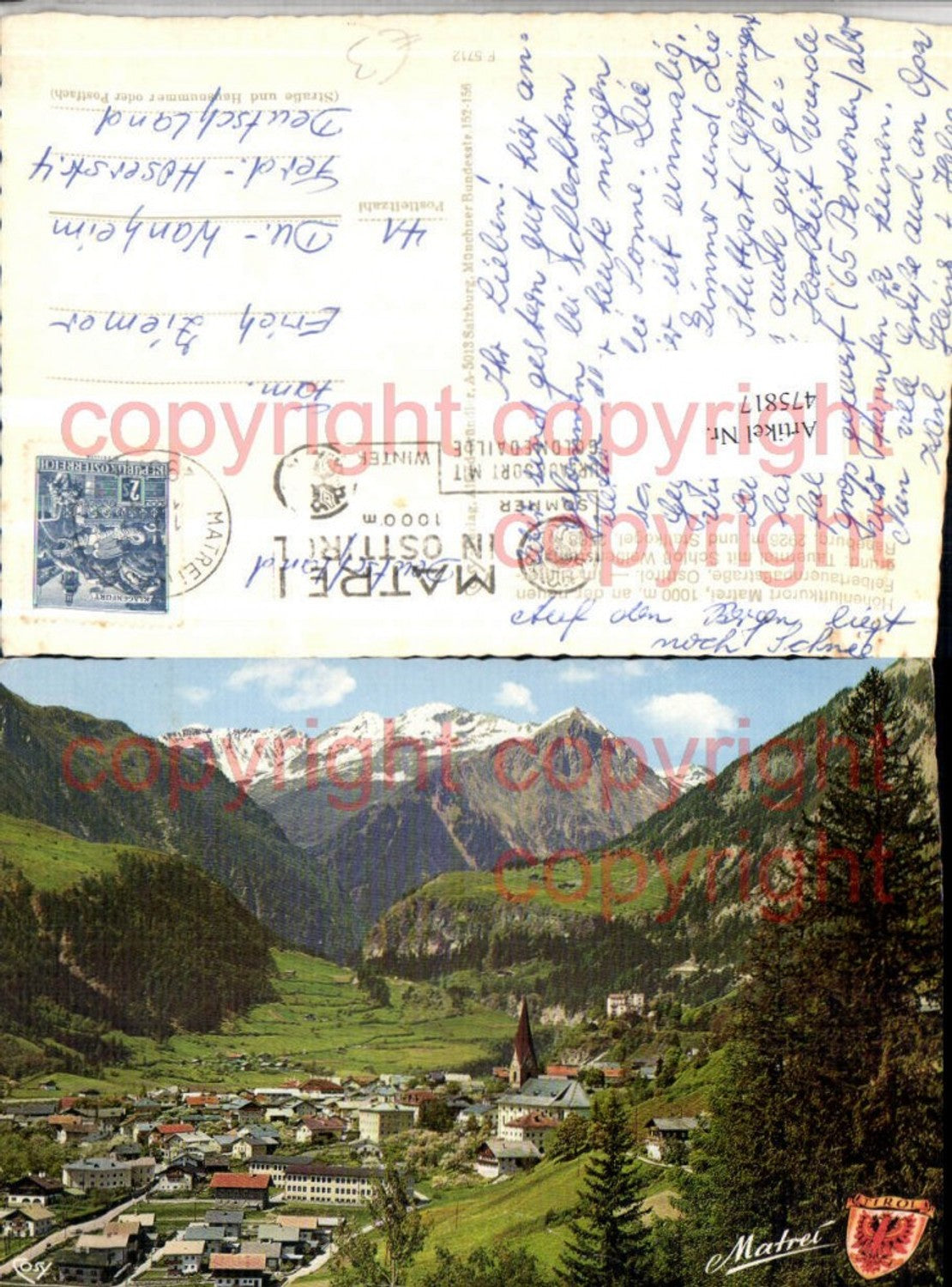 Alte Ansichtskarte – Old Postcard