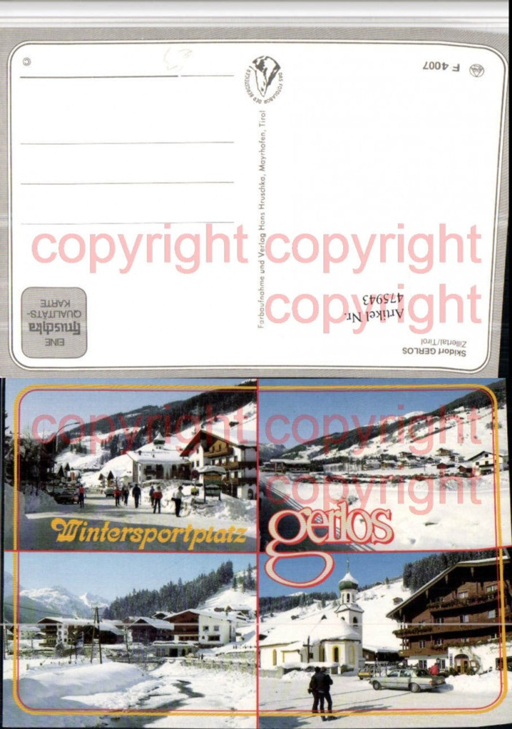 Alte Ansichtskarte – Old Postcard