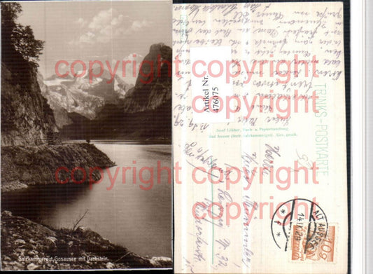 476075,Gosausee See b. Gosau m. Dachstein Bergkulisse pub Trinks 25
