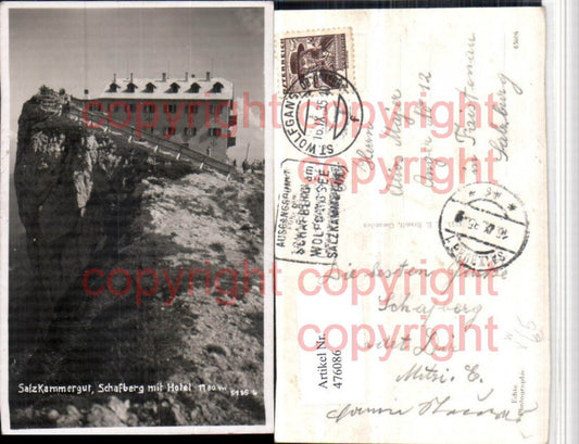 476086,Schafberg b. St. Wolfgang Hotel pub F.E. Brandt 5186