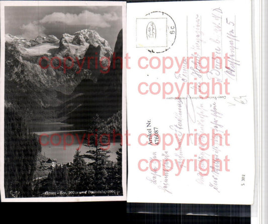 476087,Gosausee See b. Gosau m. Dachstein Bergkulisse pub Cosy